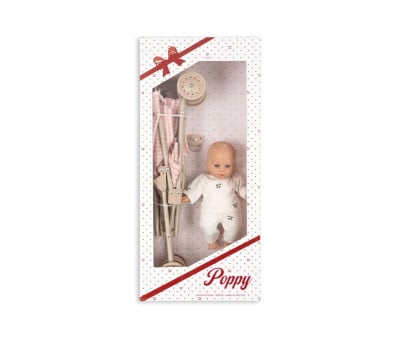 Silleta y Muñeca Poppy Pink Check