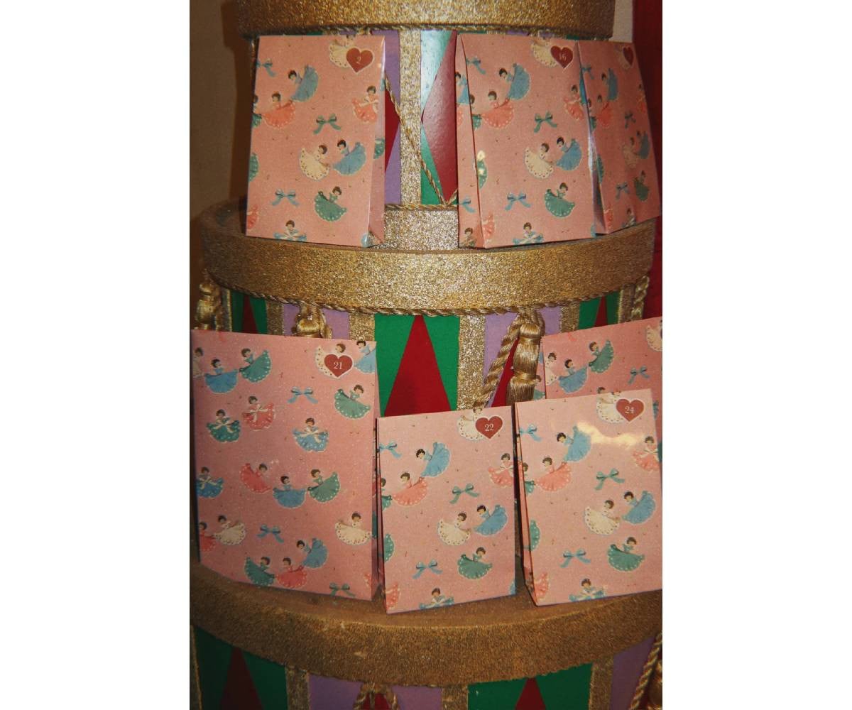 Calendario de Adviento Navidad Beige