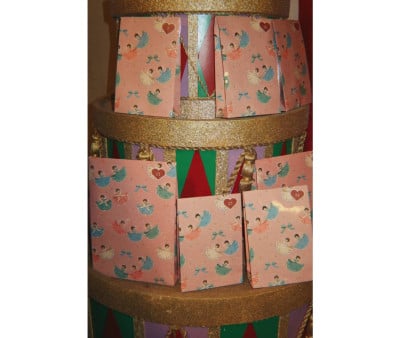 Calendario de Adviento Navidad Beige