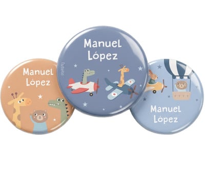 Pack 3 Distintivi Personalizzati Planes
