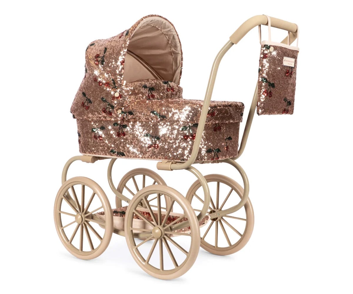 Cochecito de Muñeca Minnie Sparkly Cherry Sequin