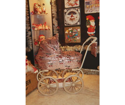 Cochecito de Muñeca Minnie Sparkly Cherry Sequin
