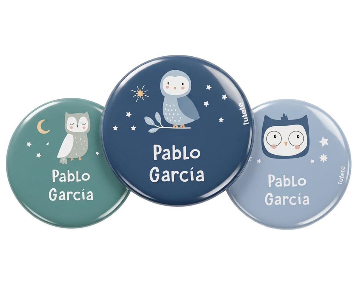Pack 3 Distintivi Personalizzati Magical Forest