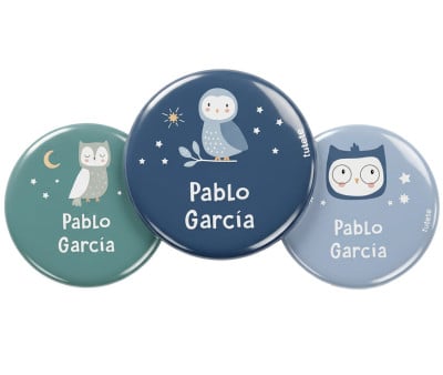 Pack 3 Distintivi Personalizzati Magical Forest