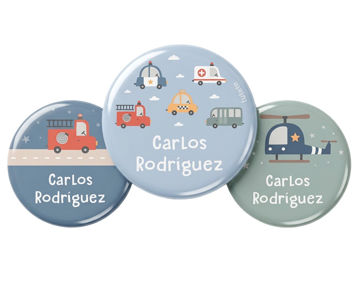 Pack 3 Distintivi Personalizzati City Cars