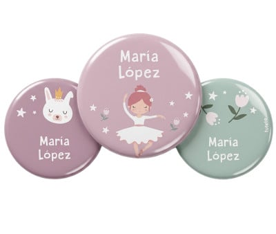 Pack 3 Distintivi Personalizzati Ballet