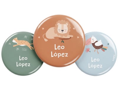 Pack 3 Distintivi Personalizzati Savannah