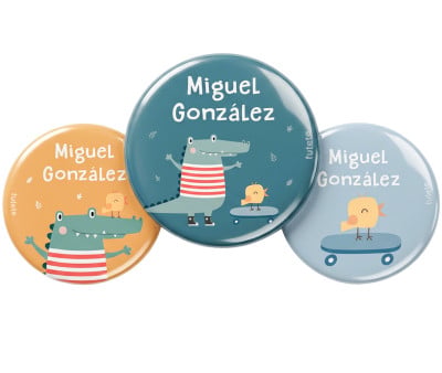 Pack 3 Distintivi Personalizzati Croc