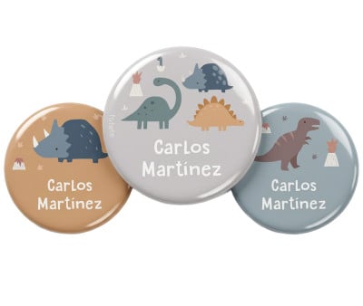 Pack 3 Distintivi Personalizzati Dinos World