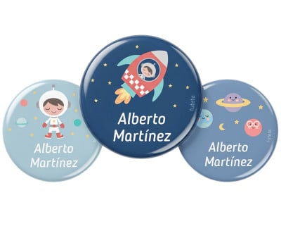 Pack 3 Distintivi Personalizzati Pianeti