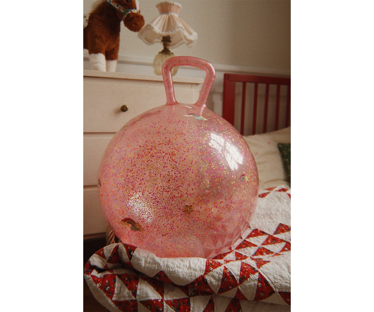 Pelota Saltarina Glitter Jump Rainbow