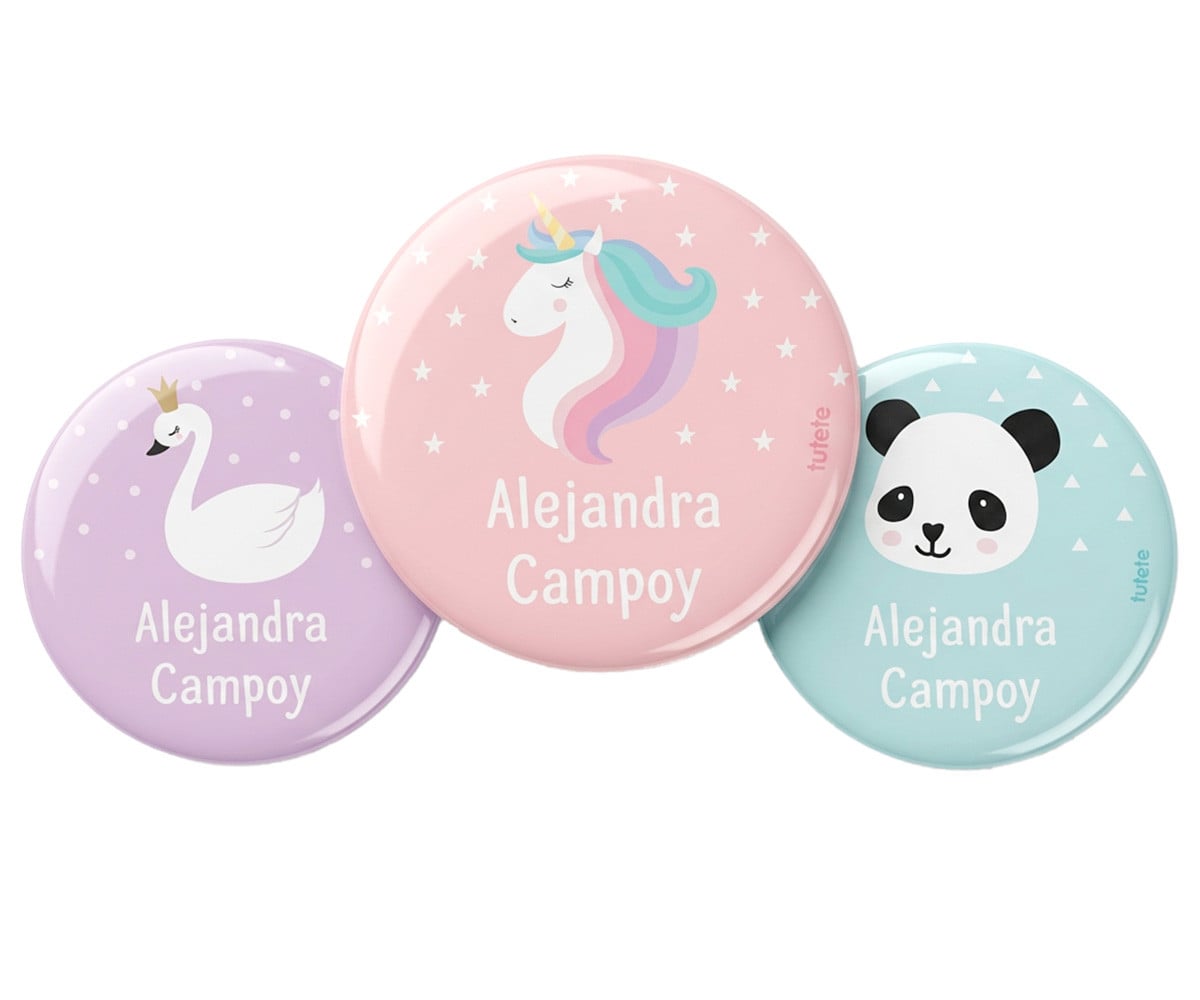 Pack com 3 Pins Personalizados Unicórnio