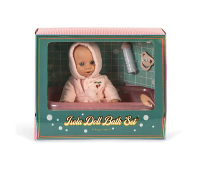 Muñeca Isola  y Set de Baño Cherry