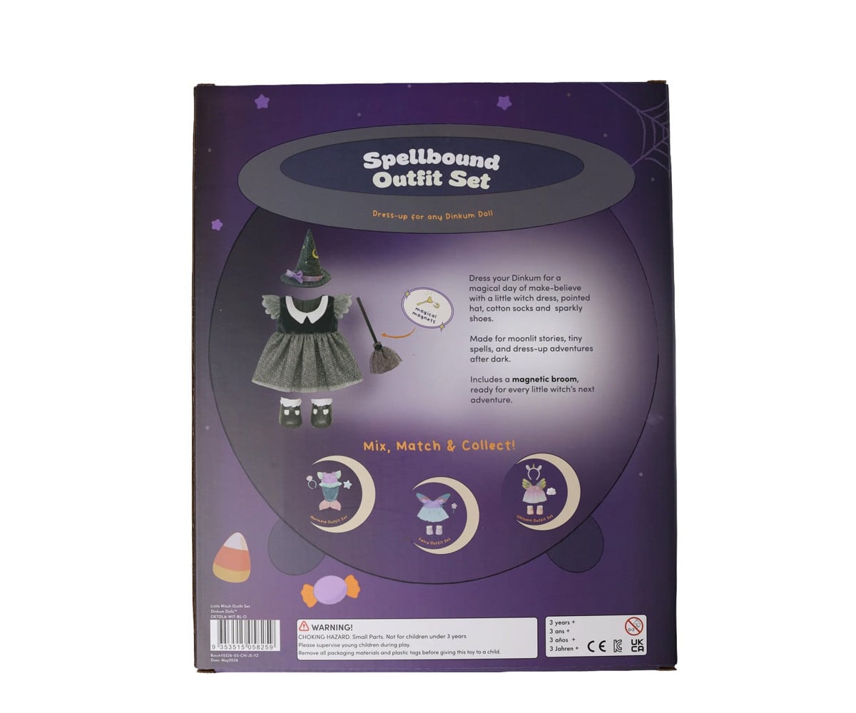 Set Dinkum Dolls Costume Spellbound Witch