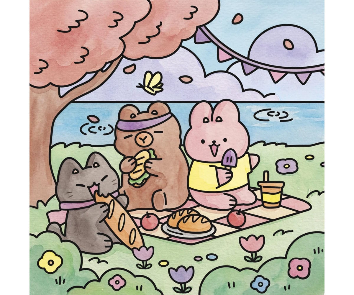 Cosy Painting Sweet Moments Friends