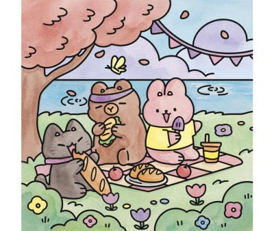 Cosy Painting Sweet Moments Friends