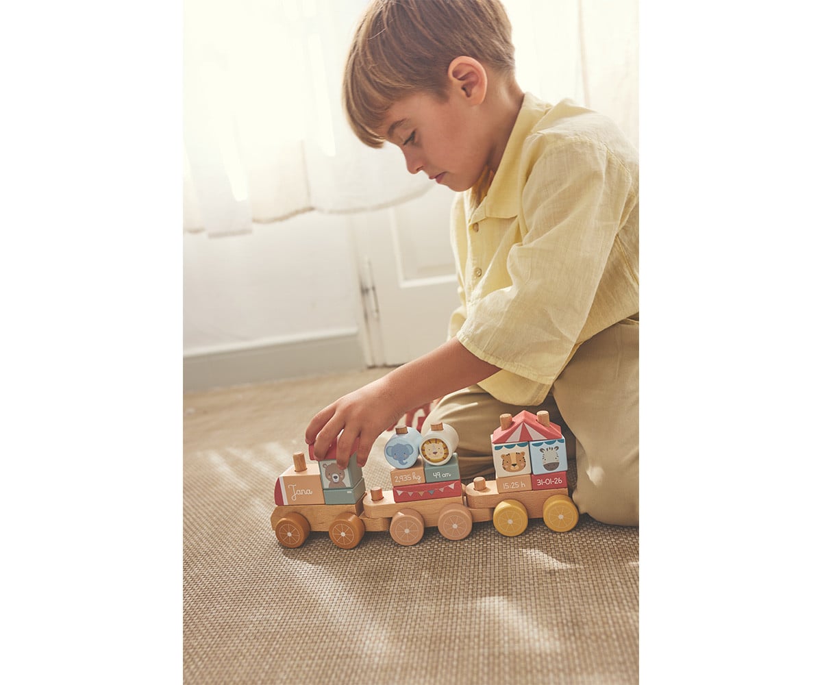 Trenino Legno Monneka Circus Personalizzabile