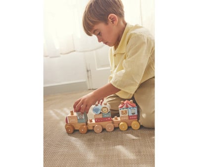 Trenino Legno Monneka Circus Personalizzabile