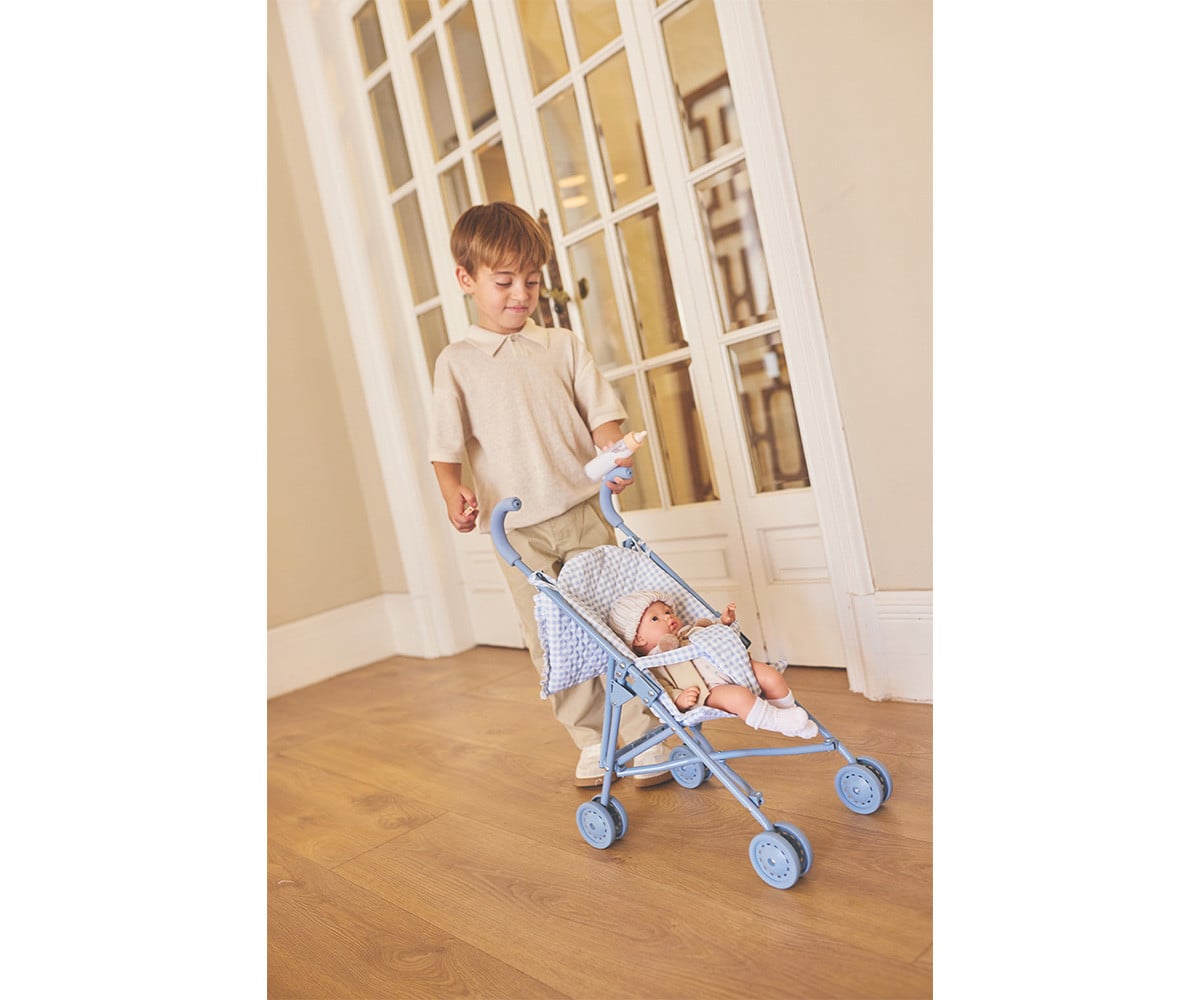 Silleta para Muñecas Vichy Blue Personalizable