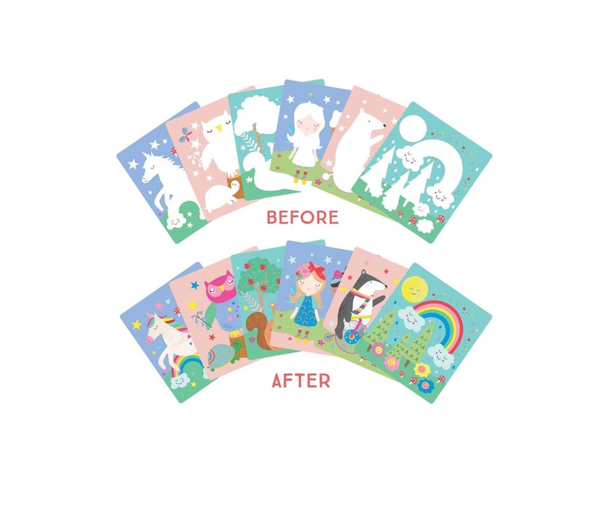 Blocco Colora Magic Water Rainbow Fairy
