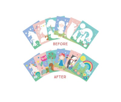 Blocco Colora Magic Water Rainbow Fairy