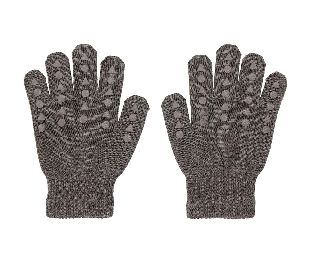 Guantes Antideslizantes Lana Merino Brown Melange
