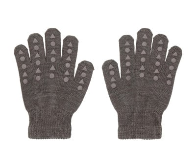 Guantes Antideslizantes Lana Merino Brown Melange