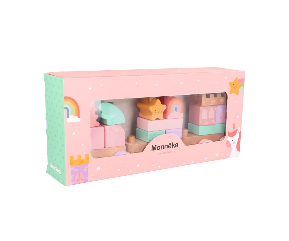 Trenino Legno Monneka Magic World Personalizzabile