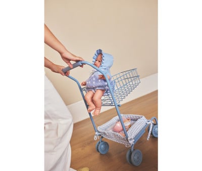 Bambola Helena con Vestito Blue & Flowers