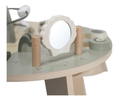 Tavolino da Attività in Legno Verde Oliva