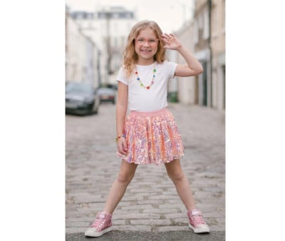 Falda Hot Pink 4-6 Años