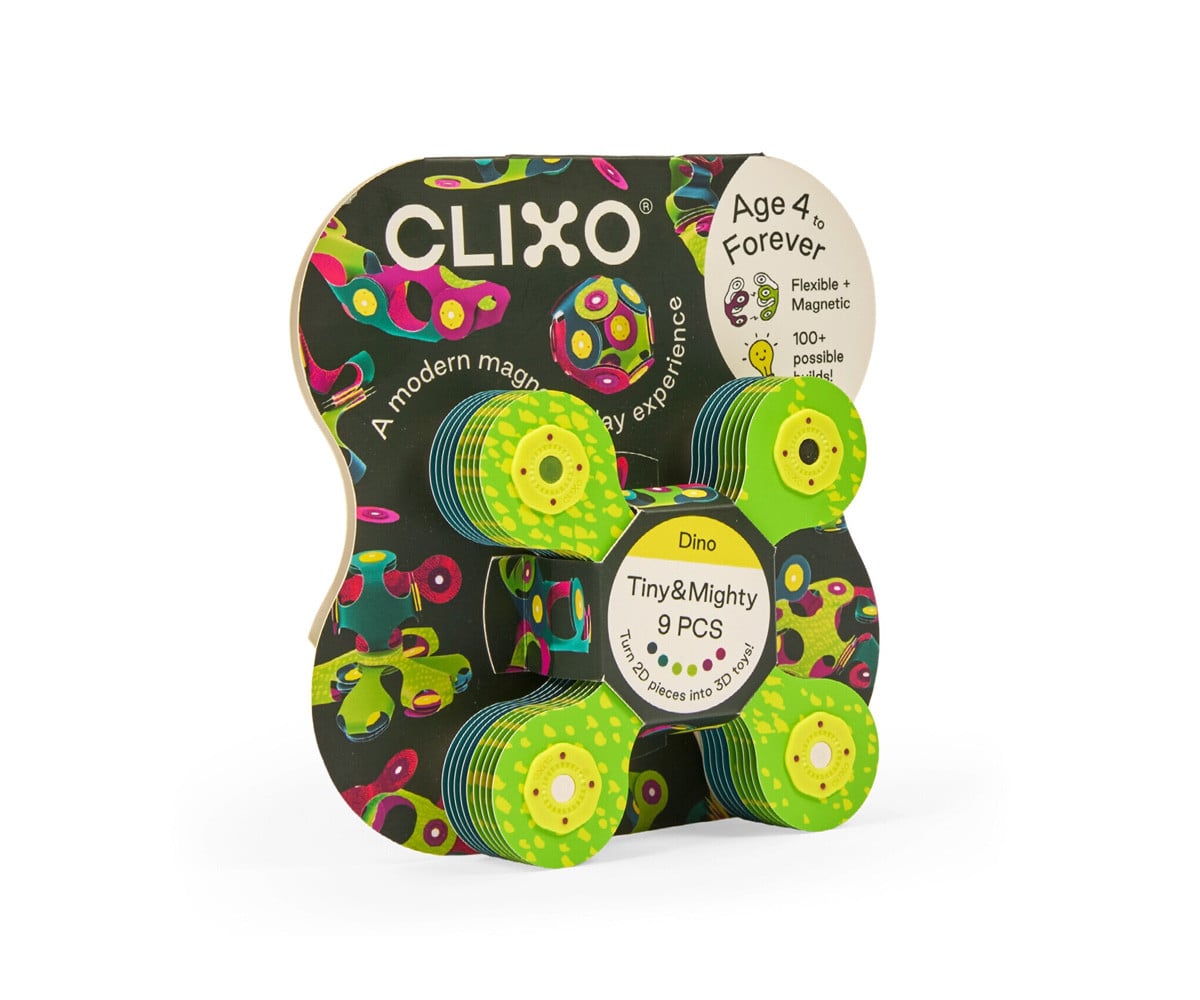 Clixo Tiny & Mighty Dino Minipack 9 Piezas