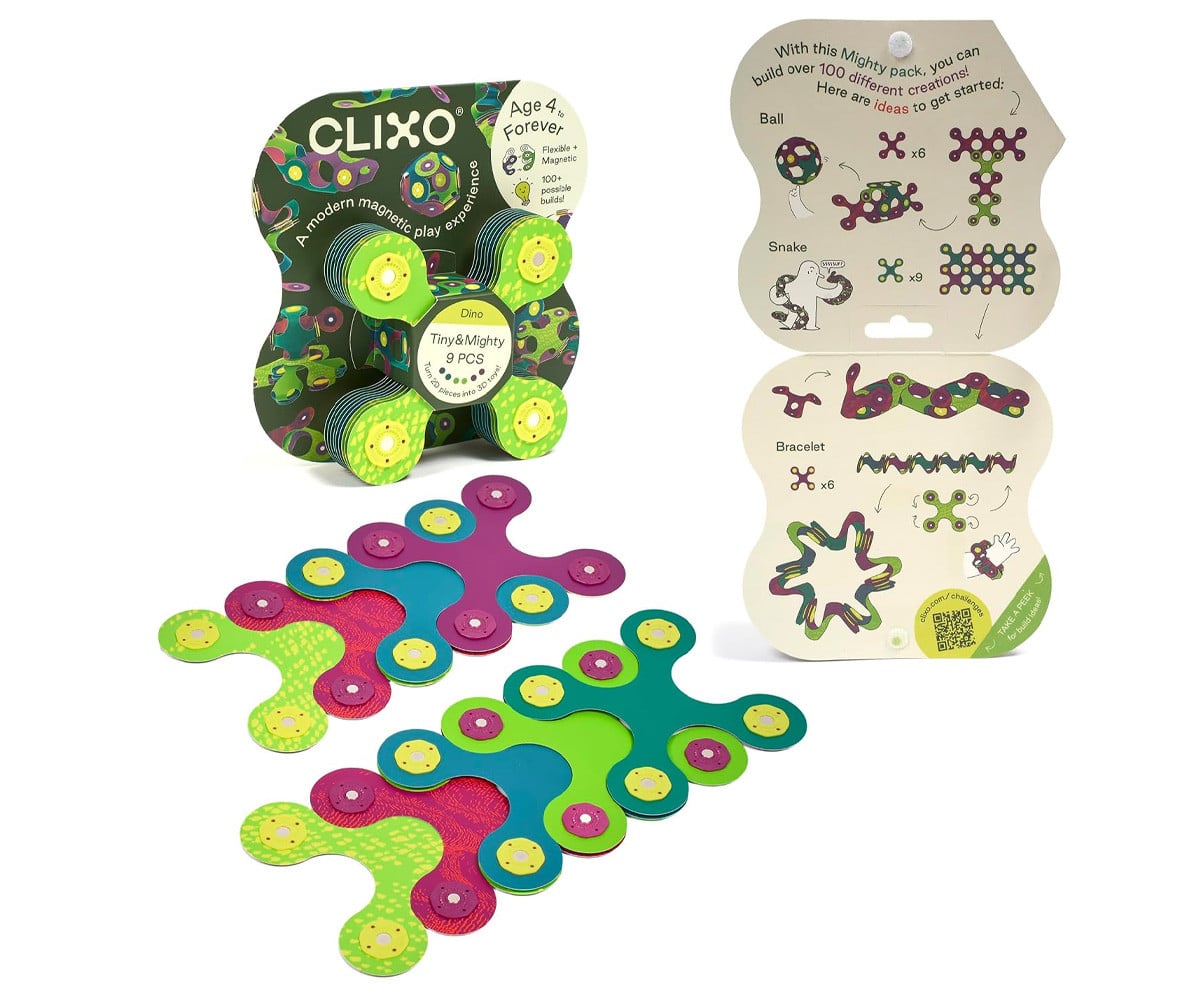 Clixo Tiny & Mighty Dino Minipack 9 Piezas
