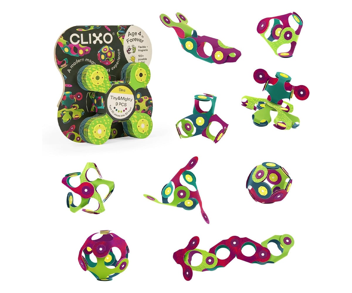 Clixo Tiny & Mighty Dino Minipack 9 Piezas