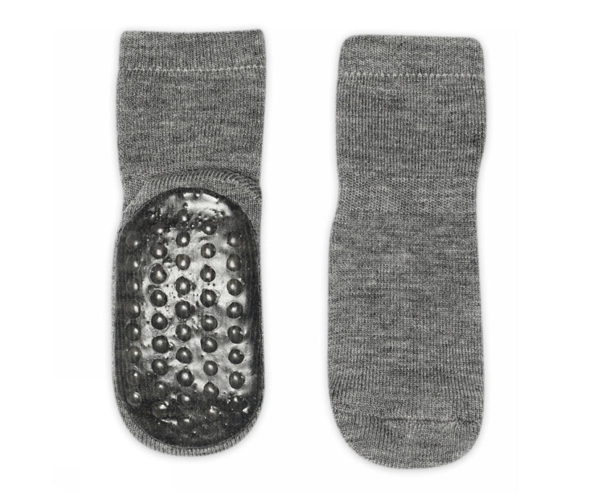 Calcetines Suela Antideslizante  Lana Merino Grey Melange