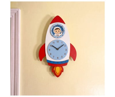 Reloj de Pared Cohete Personalizable