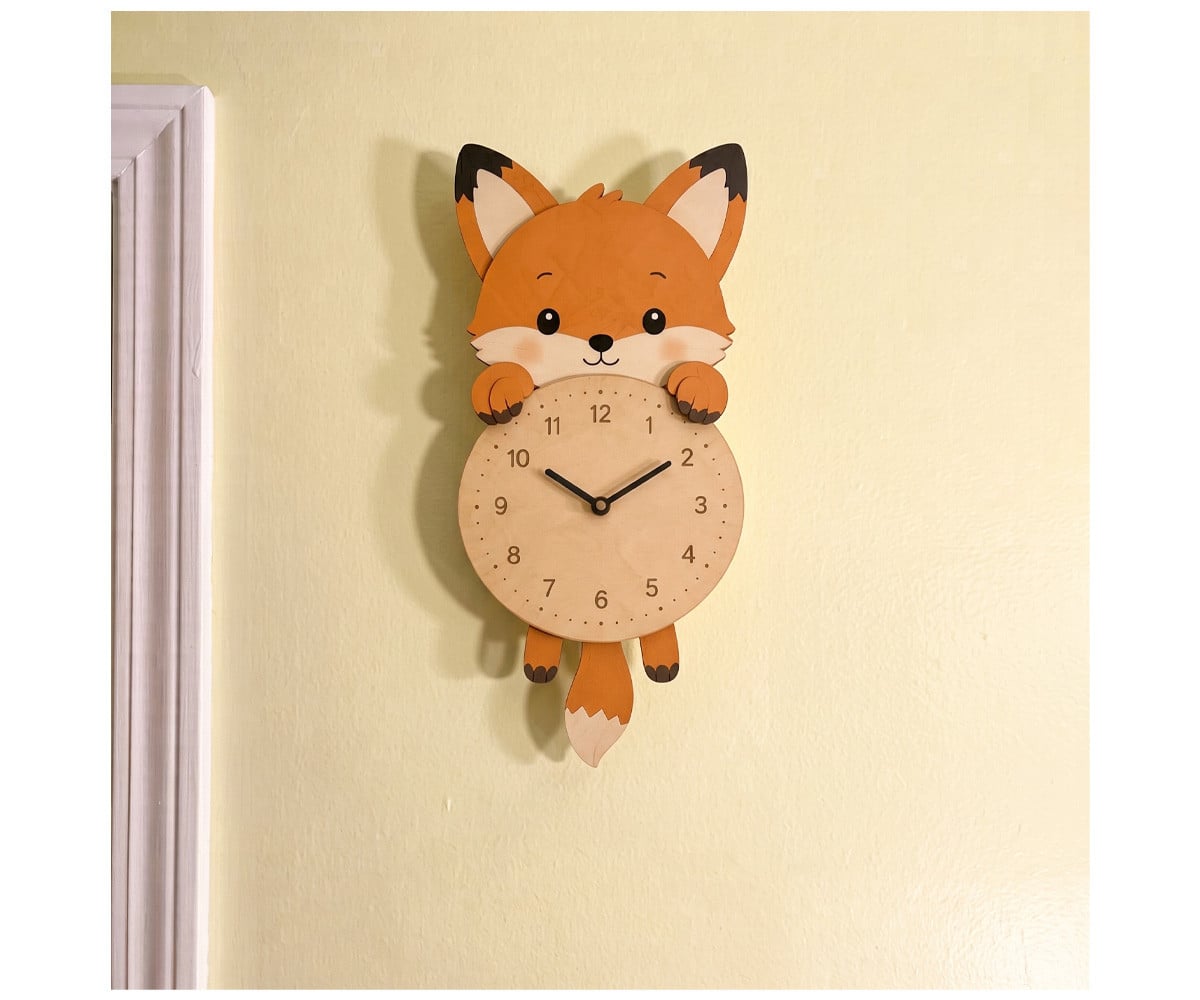 Relógio de parede Fox Personalizável