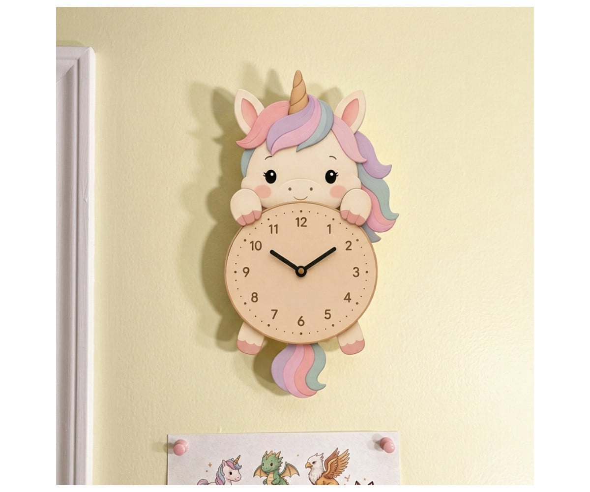 Orologio da Parete Unicorno Personalizzabile