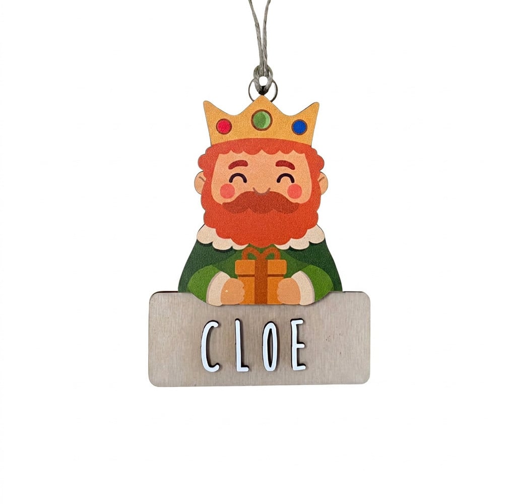 Ornamento do Rei Gaspar  Personalizado DIY