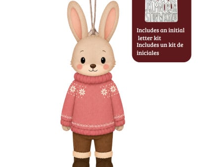 Adorno Personalizable Conejito con Kit Iniciales