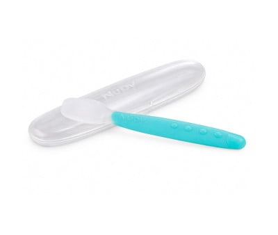 Colher macia de silicone com tampa