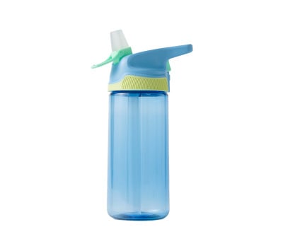 Botella con Boquilla Blanda Azul