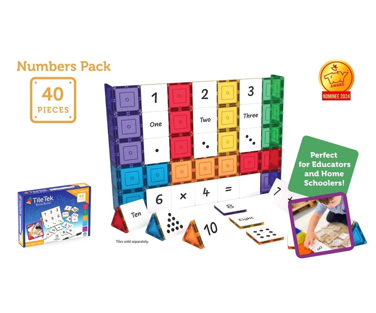 Pacote numérico Tile Topper 40 peças