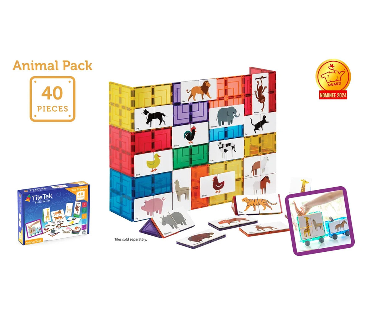 Pacote Animal Tile Topper 40 peças