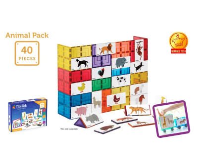 Pacote Animal Tile Topper 40 peças