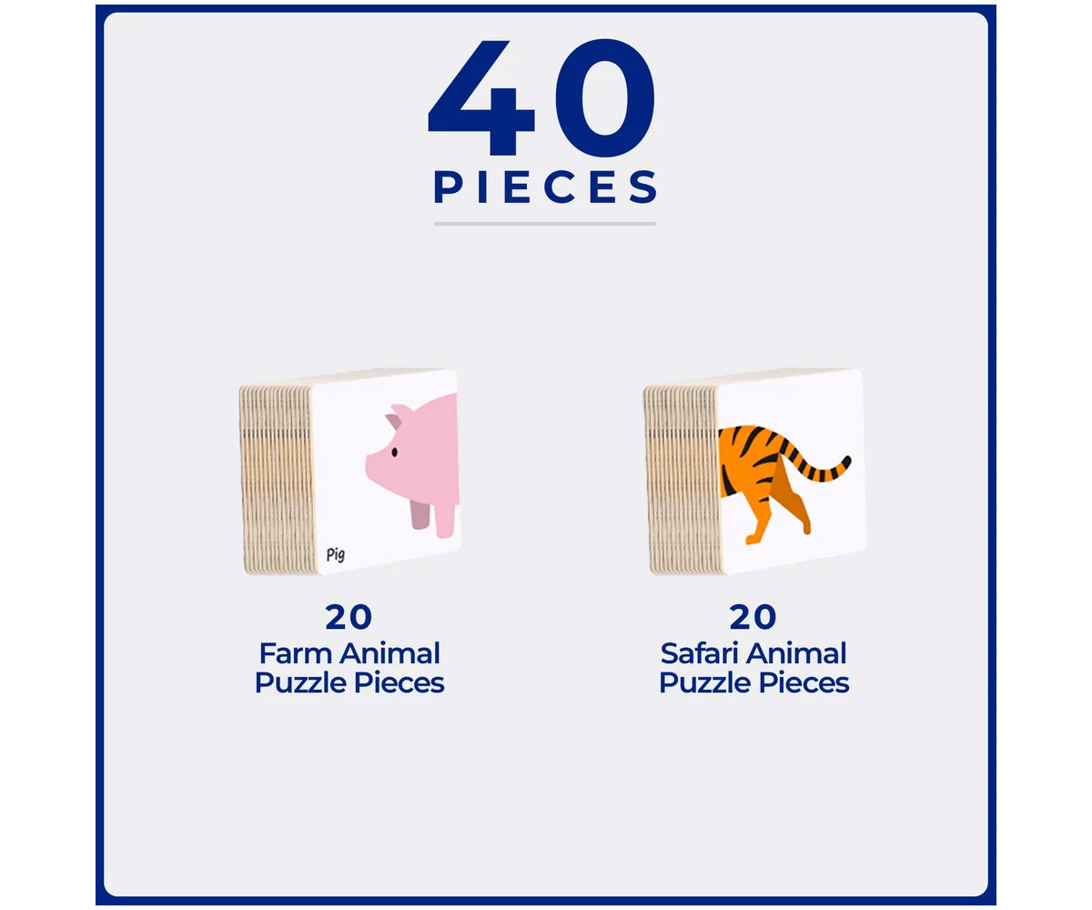 Pacote Animal Tile Topper 40 peças
