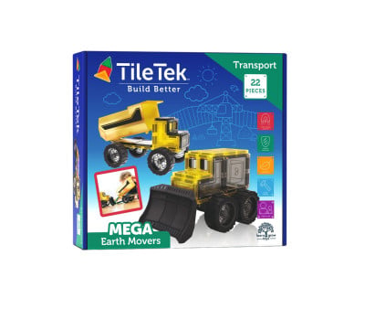 Conjunto de veículos de construção Mega Earth Mover 22 peças
