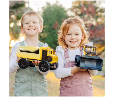 Conjunto de veículos de construção Mega Earth Mover 22 peças