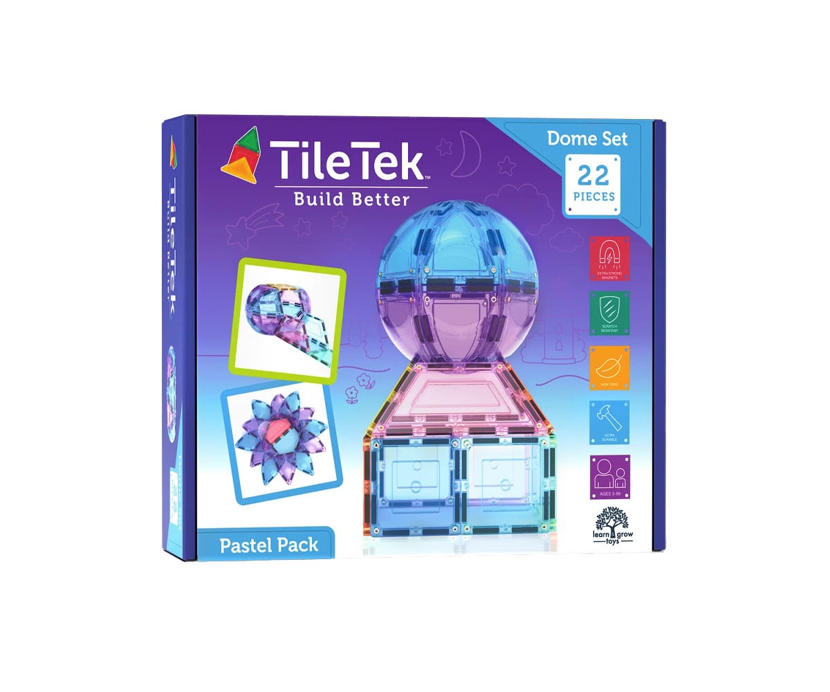 Conjunto de construção Pastel Tile Topper Dome, 22 peças