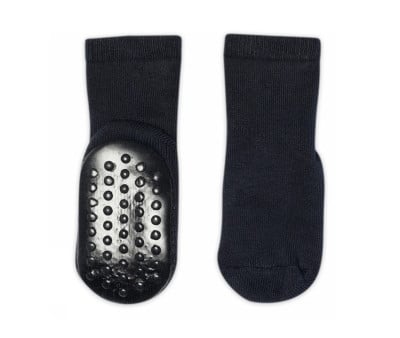 Calcetines Suela Antideslizante de Algodón Terry Navy
